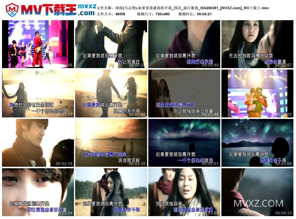 郎郎(马志锋)-如果爱我就别离开我_国语_流行歌曲_MA206381